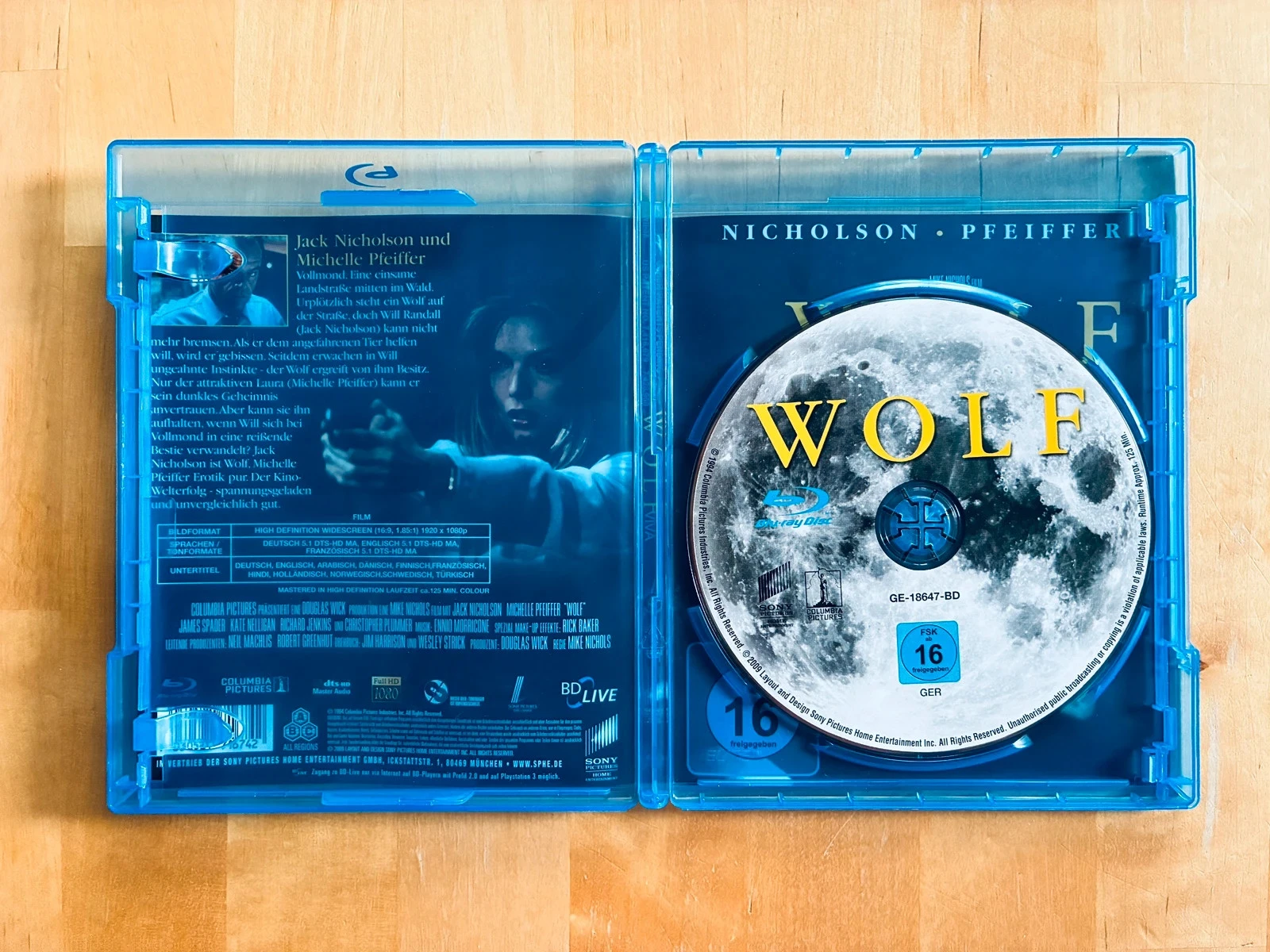 Blu-ray Wolf Jack Nicholson Duitse import. – photo 2